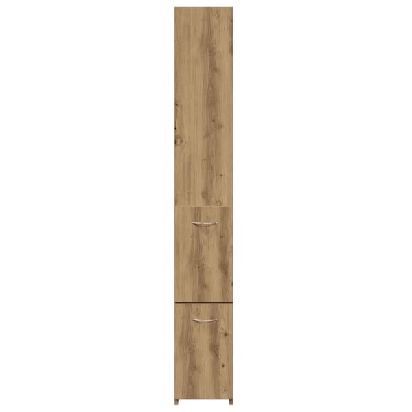 vidaXL badeværelsesskab 25x25x170 cm konstrueret træ kunsteg