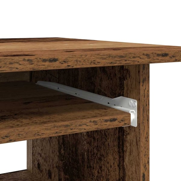 vidaXL Skrivebord gammelt tre 80x45x74 cm konstruert tre