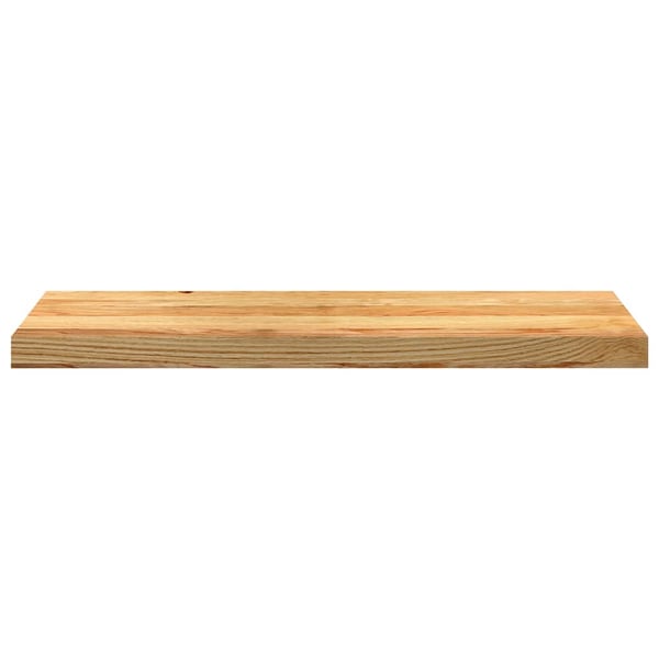 vidaXL Trappetrinn 2 stk lysebrun 80x25x2 cm heltre eik