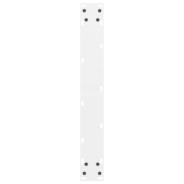 vidaXL barbordsben hvide 2 stk. 60x(110-111) cm stål