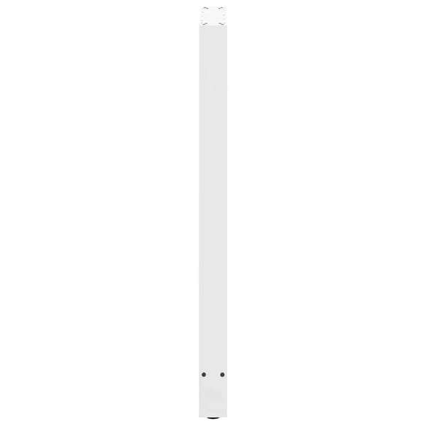 vidaXL barbordsben hvide 2 stk. 60x(110-111) cm stål