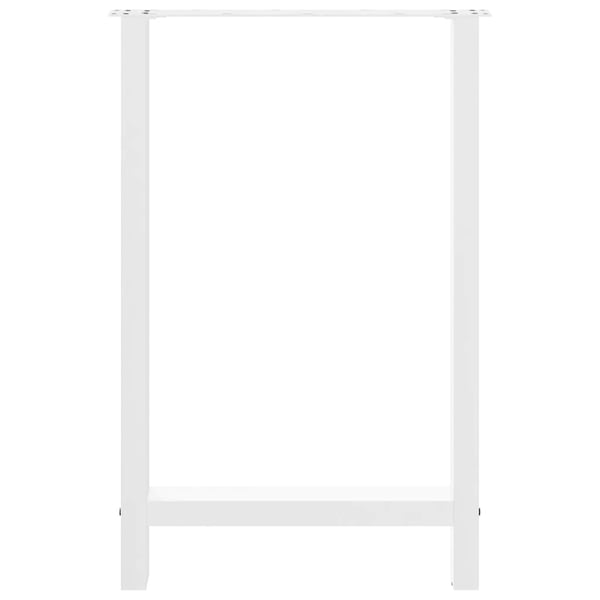 vidaXL Salongbordben 2 stk hvit 60x(90-91) cm stål
