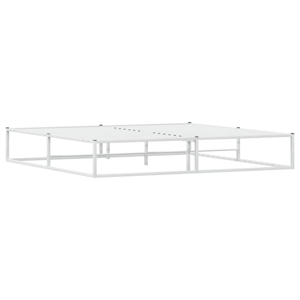 vidaXL Sengeramme uten madrass hvit 200x200 cm