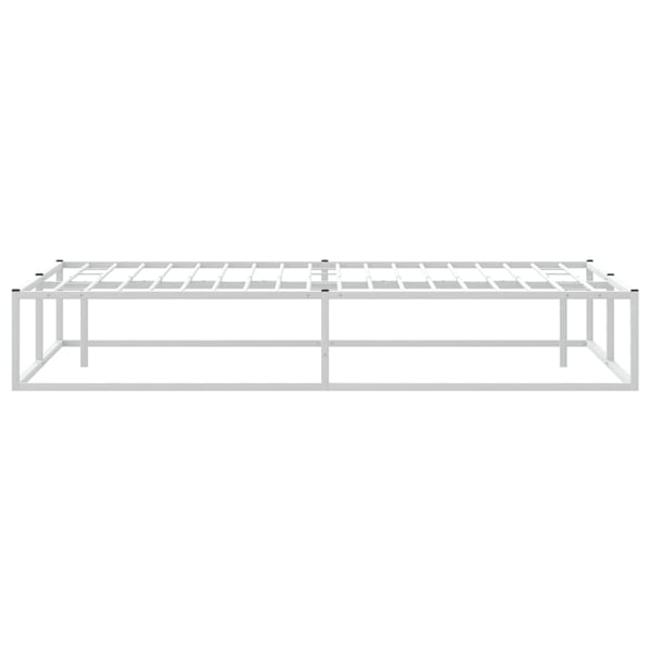 vidaXL Sengeramme uten madrass hvit 200x200 cm