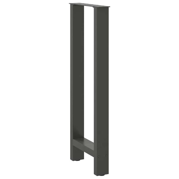 vidaXL Barbordben antrasitt 2 stk 40x(100-101) cm stål