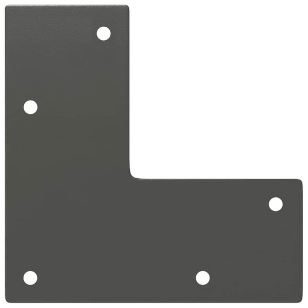 vidaXL hårnålsben til konsollbord 4 stk antrasitt 72 cm massivt stål