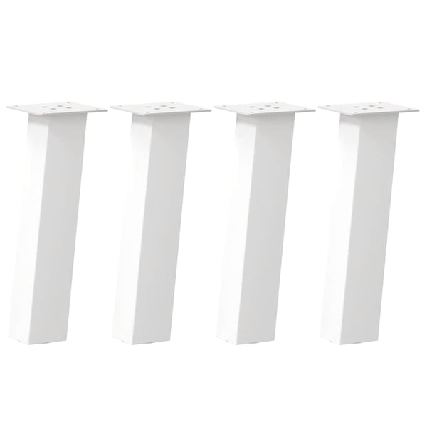 vidaXL sofabordsben 4 stk. hvid 42 cm stål