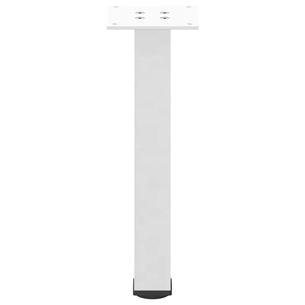 vidaXL Salongbordben 4 stk hvit 30-32 cm stål