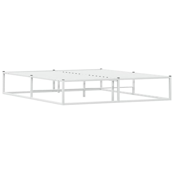 vidaXL Sengeramme uten madrass hvit 160x200 cm