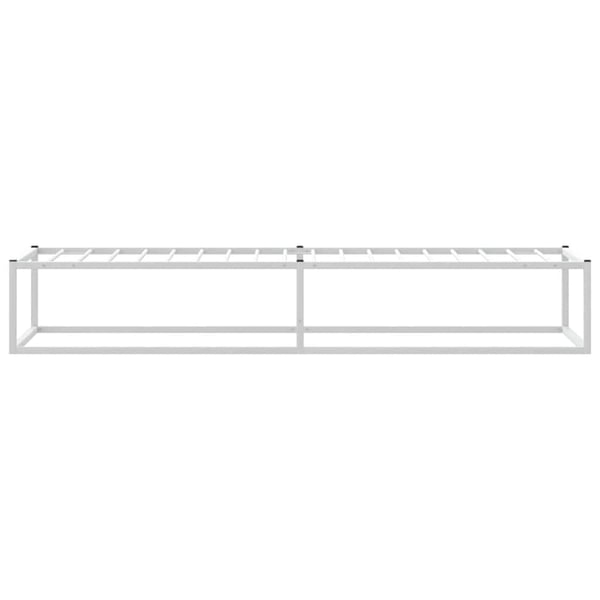 vidaXL Sengeramme uten madrass hvit 90x200 cm