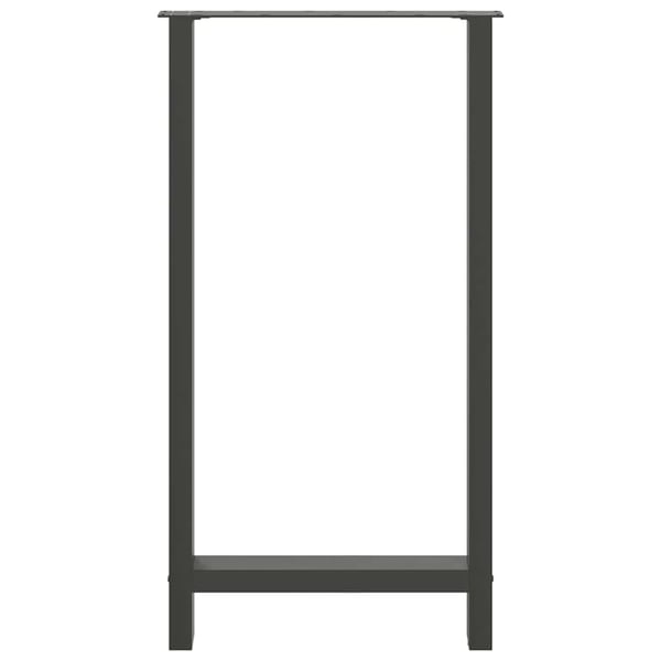vidaXL Barbordben antrasitt 2 stk 60x(110-111) cm stål