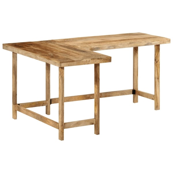 vidaXL Skrivebord 165x110x75 cm heltre mango