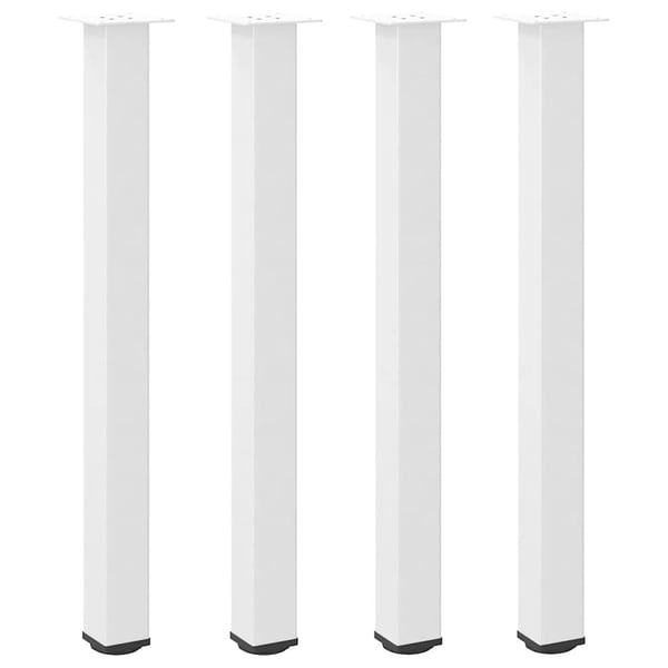 vidaXL Barbordben 4 stk hvite 90-92 cm stål
