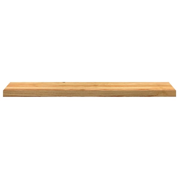 vidaXL trappemåtter 2 stk lysebrun 110x30x2 cm massivt egetræ
