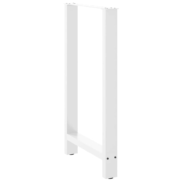 vidaXL Barbordben hvite 2 stk 60x(100-101) cm stål