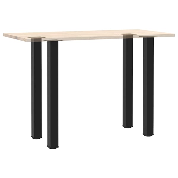 vidaXL barbordsben 4 stk. sort 100-102 cm stål