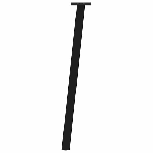 vidaXL konsolbordben 4 stk. sort 72 cm stål