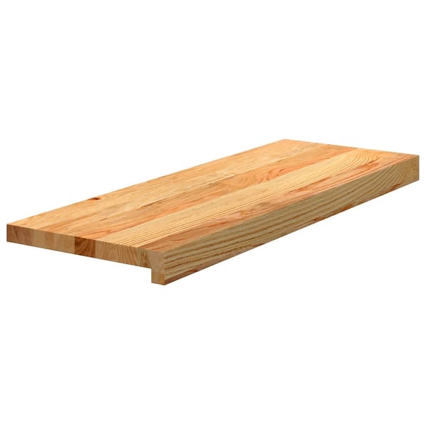 vidaXL Trappetrinn 16 stk lysebrun 70x25x2 cm heltre eik