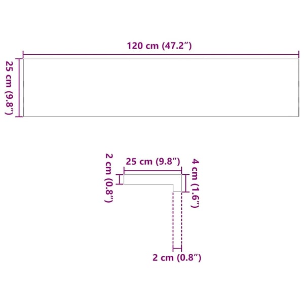 vidaXL trappemåtter 20 stk. mørkebrun 120x25x2 cm massivt egetræ