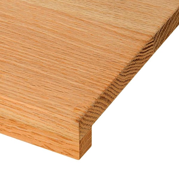 vidaXL Trappetrinn 16 stk lysebrun 90x30x2 cm heltre eik