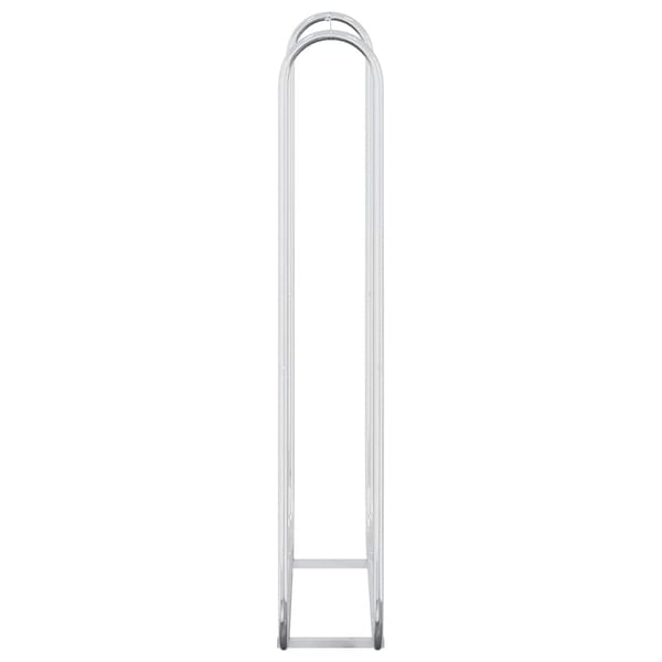 vidaXL Polttopuuteline 100x25x150 cm sinkitty teräs