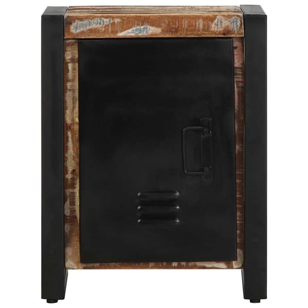 vidaXL Nattbord flerfarget 40x30x51 cm gjenvunnet heltre