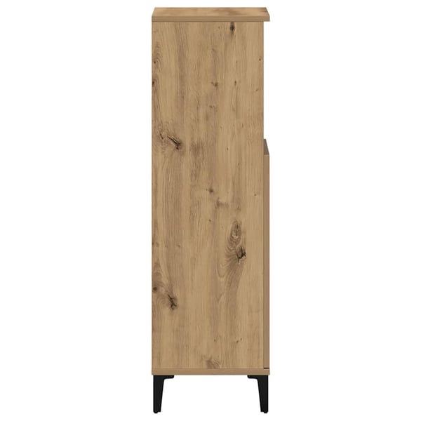 vidaXL Baderomsskap artisan eik 30x30x100 cm konstruert tre
