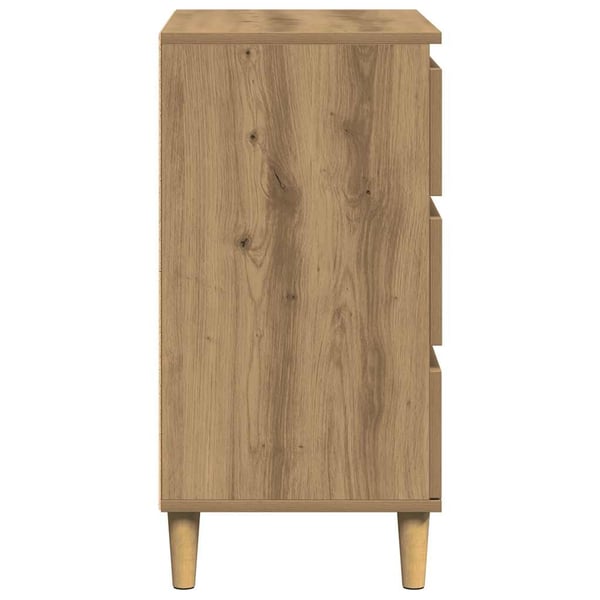 vidaXL Skjenk artisan eik 60x35x70 cm konstruert tre