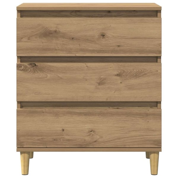 vidaXL Skjenk artisan eik 60x35x70 cm konstruert tre