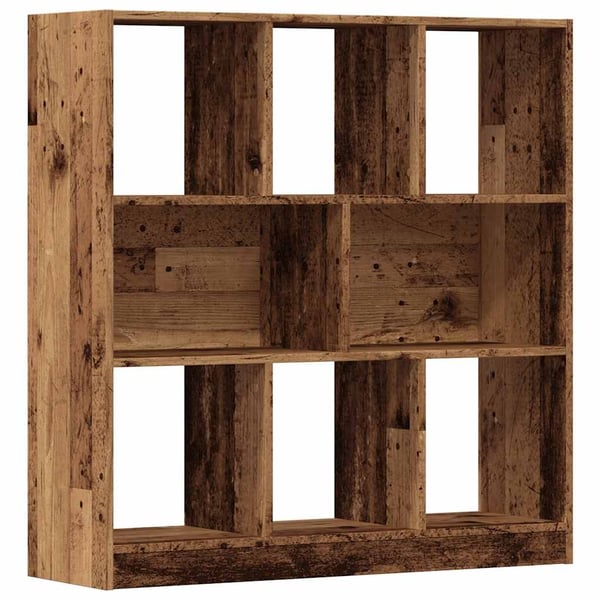 vidaXL Bokhylle gammelt tre 97,5x29,5x100 cm konstruert tre