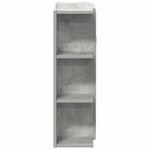 vidaXL Speilskap til baderom betonggrå 80x20,5x64 cm sponplate