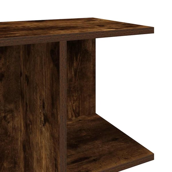 vidaXL Nattbord røkt eik 46,5x29x61 cm konstruert tre