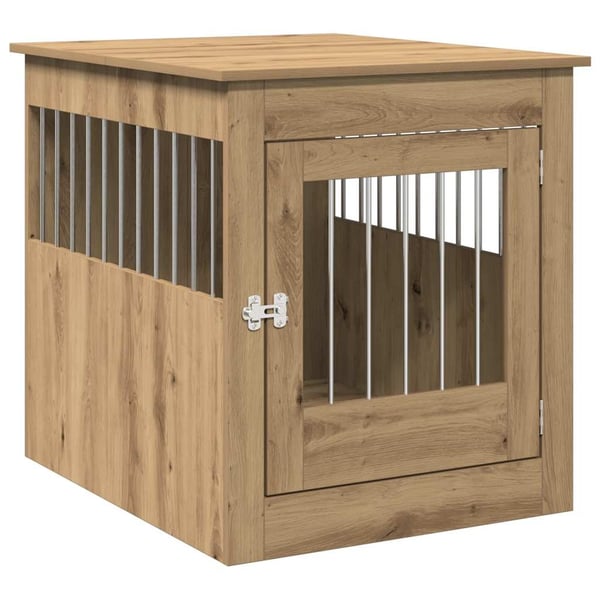 vidaXL Hundeburmøbler artisan eik 64,5x80x71 cm konstruert tre