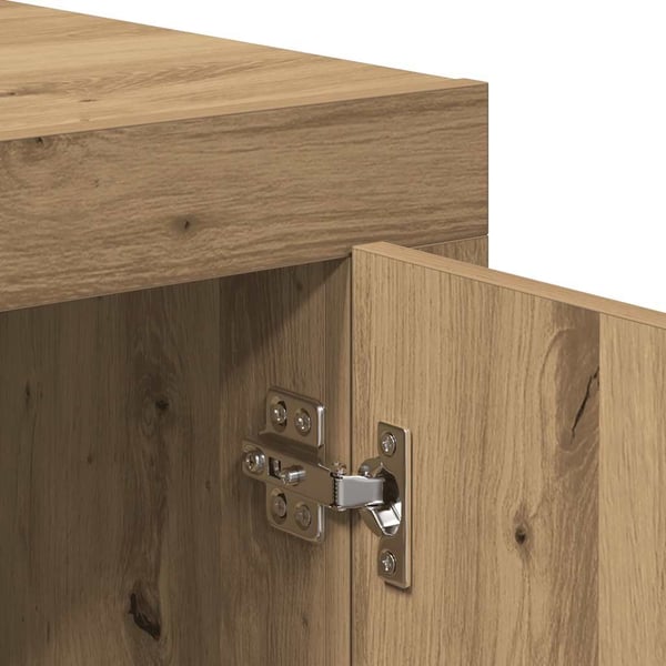 vidaXL Skjenk artisan eik 80x40x75 cm konstruert tre
