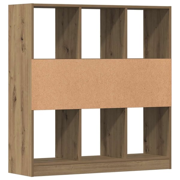 vidaXL Bokhylle artisan eik 97,5x29,5x100 cm konstruert tre