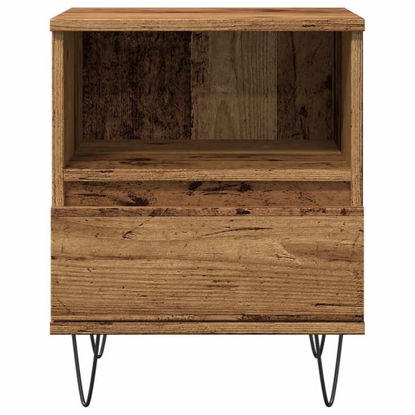 vidaXL Nattbord gammelt tre 40x35x50 cm konstruert tre