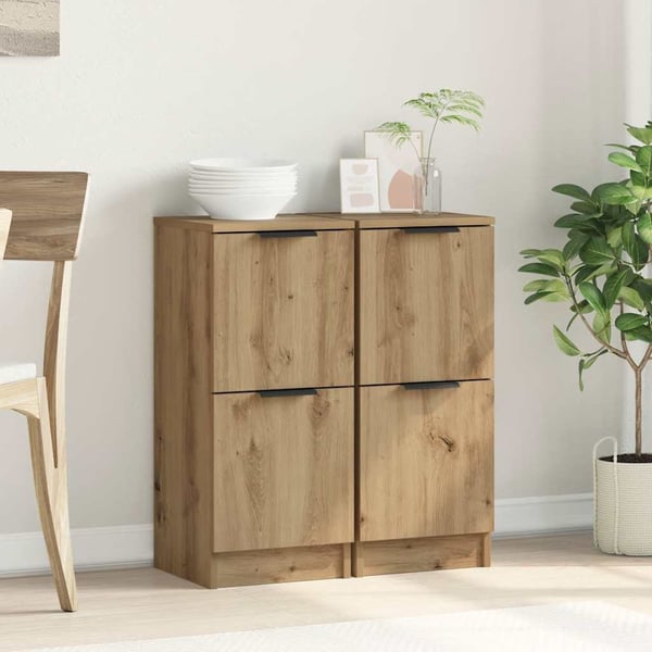 vidaXL Senkit 2 kpl Artisan Oak 30x30x70 cm Engineered Wood