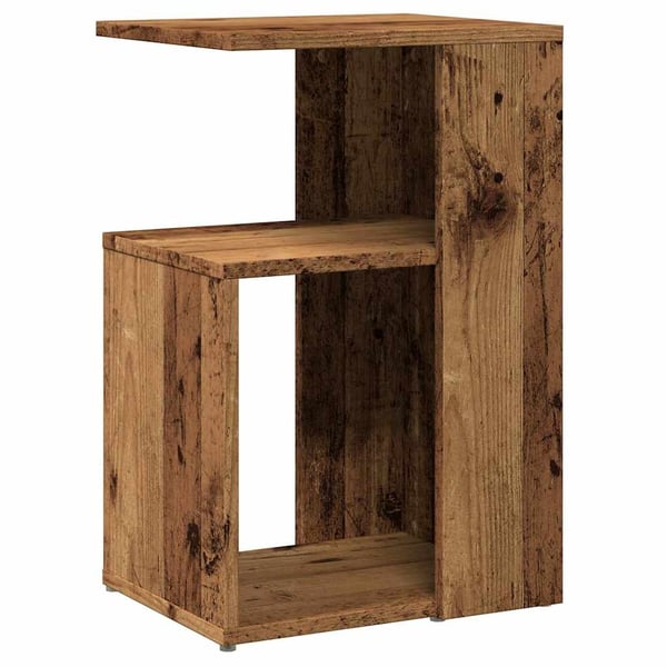 vidaXL sidebord 36x30x56 cm konstrueret træ antikt træ