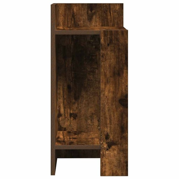 vidaXL Sidebord 2 stk med hylle røkt eik 25,5x27x60 cm