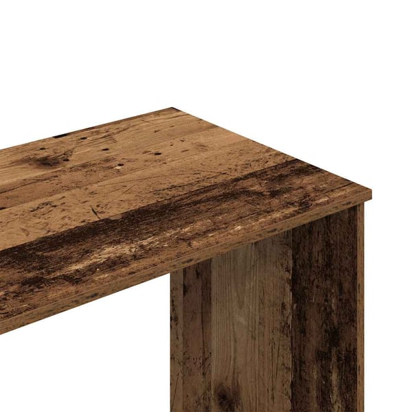 vidaXL Skrivebord gammelt tre 102x50x76 cm konstruert tre