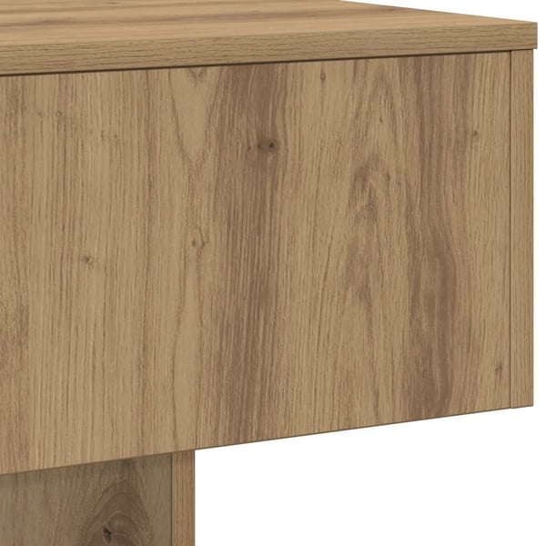 vidaXL Salongbord artisan eik 60x60x31,5 cm konstruert tre