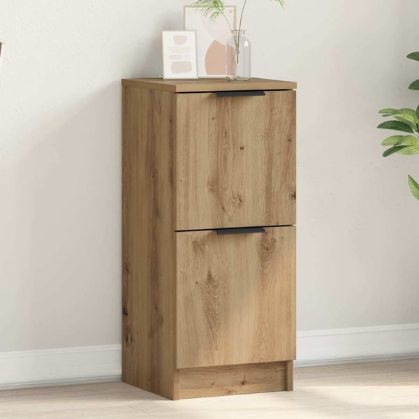vidaXL Skjenk artisan eik 30x30x70 cm konstruert tre