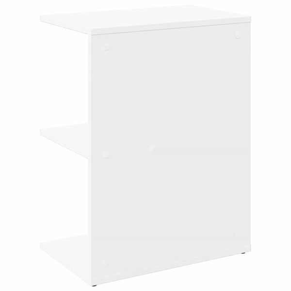 vidaXL Nattbord hvit 46,5x29x61 cm konstruert tre