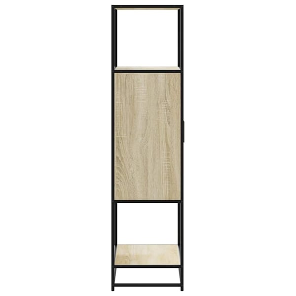 vidaXL Highboard sonoma eik 68x35x139 cm konstruert tre og metall
