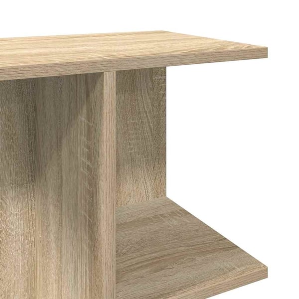 vidaXL Sängbord sonoma-ek 46,5x29x61 cm konstruerat trä