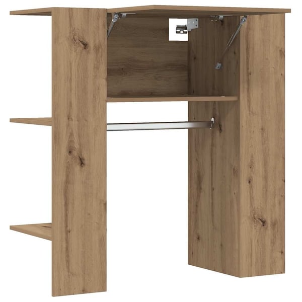 vidaXL entrémøbel 97,5x37x99 cm konstrueret træ artisan egetræsfarve