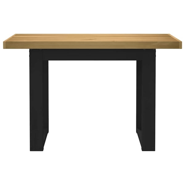 vidaXL Skrivebord NOAIN U-formede ben 120x50x75 cm heltre furu