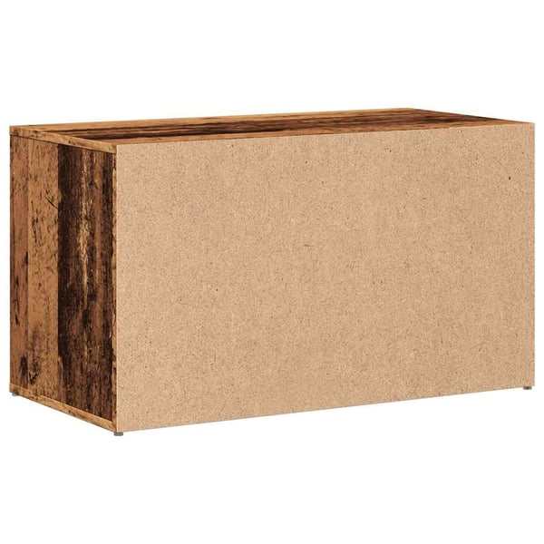 vidaXL Entrébænk 80x40x45 cm gammelt træ spånplade