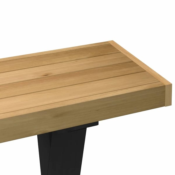 vidaXL Konsollbord NOAIN X-formede ben 120x30x75 cm heltre furu
