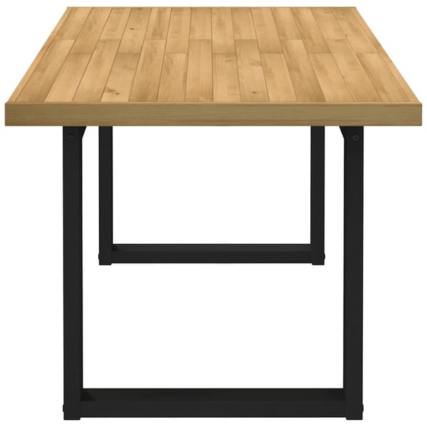 vidaXL Spisebord NOAIN U-formede ben 160x90x75 cm heltre furu